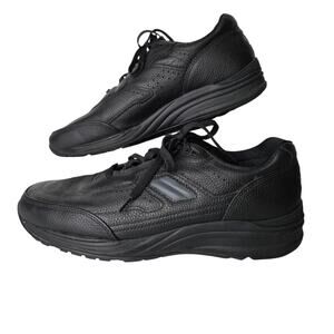 SAS Men's Shoes Journey Black Leather Orthopedic Sneaker Shoe Comfort Lace Up